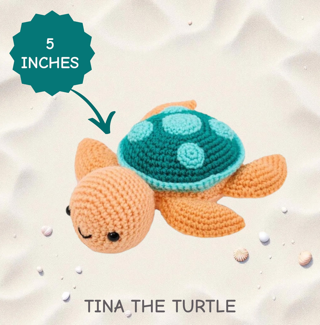 Tina the Turtle Amigurumi Crochet Kit