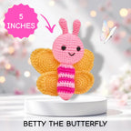 Betty the Butterfly Amigurumi Crochet Kit