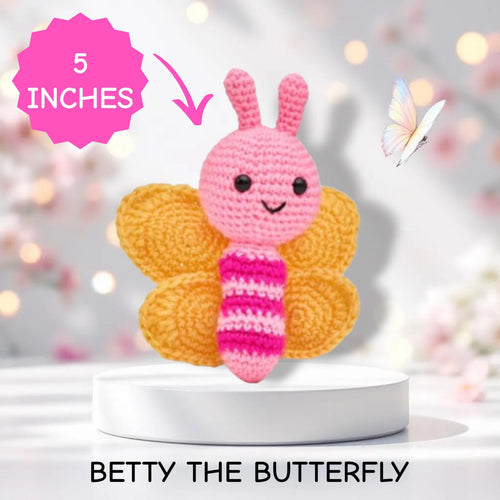 Betty the Butterfly Amigurumi Crochet Kit