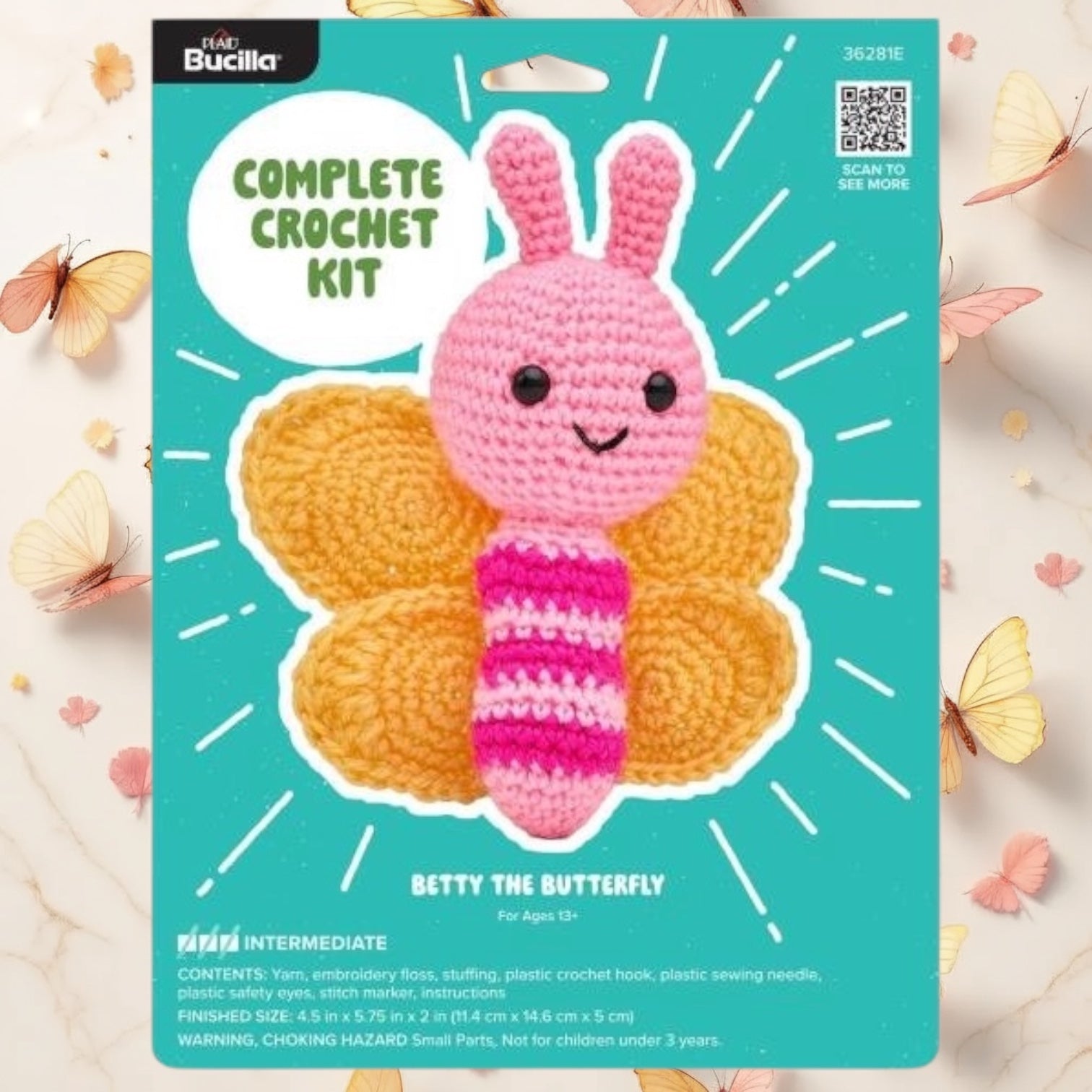 Betty the Butterfly Amigurumi Crochet Kit