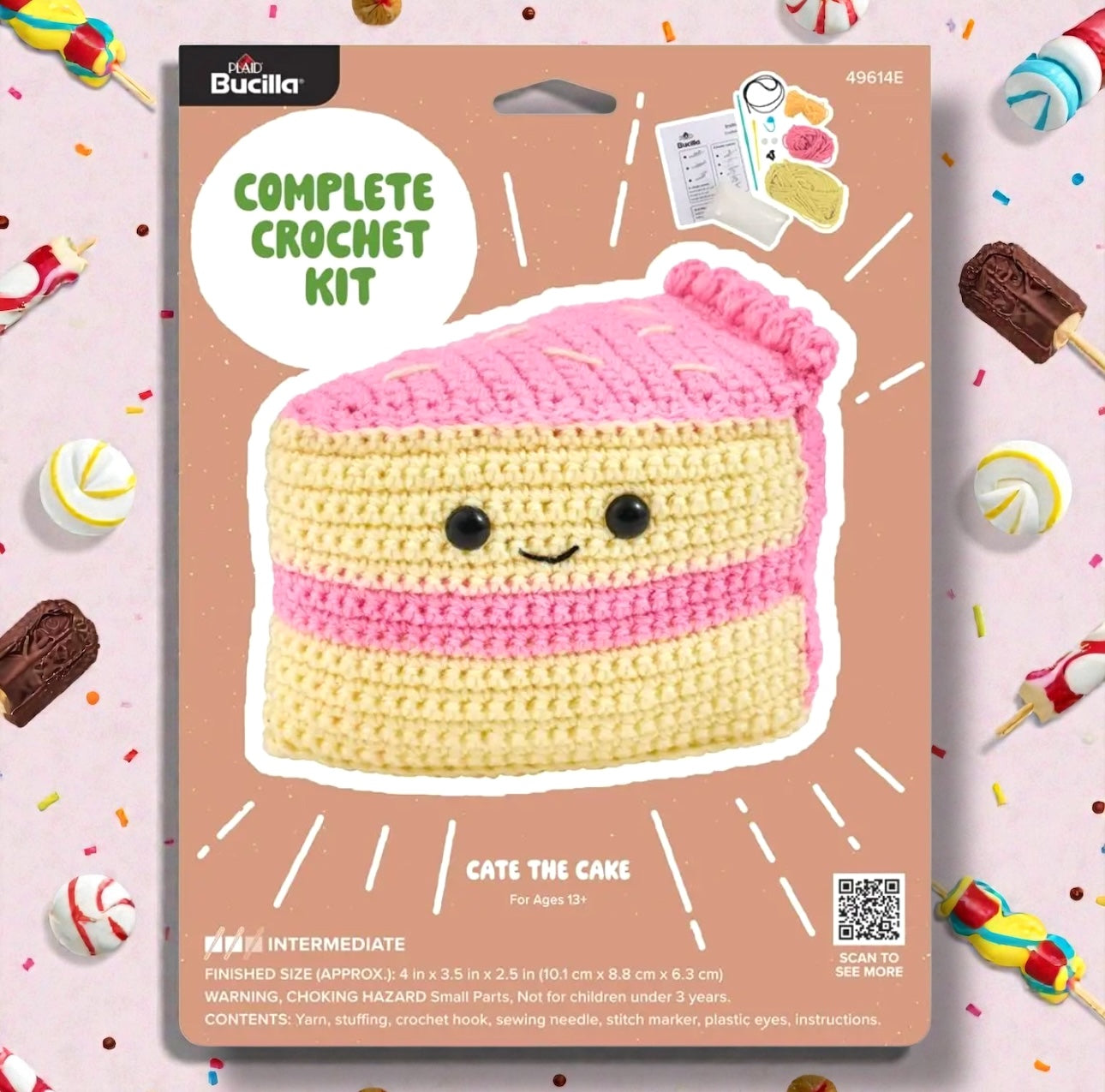 Cate the Cake Amigurumi Crochet Kit