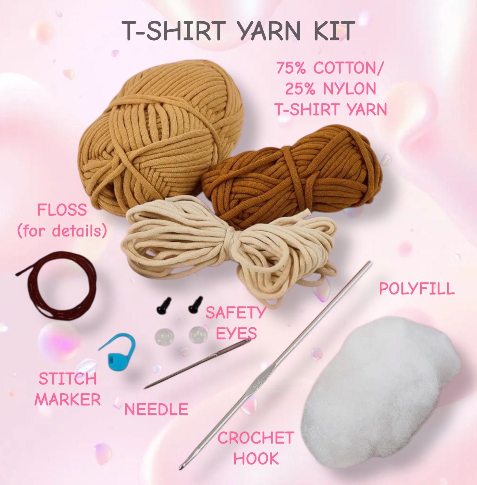 🐾 Dion the Dog Amigurumi Crochet Kit