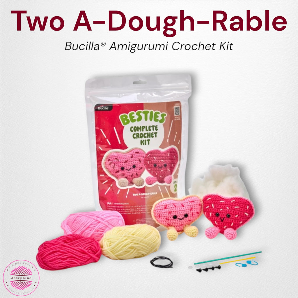Two A-Dough-Rable Amigurumi Crochet Kit