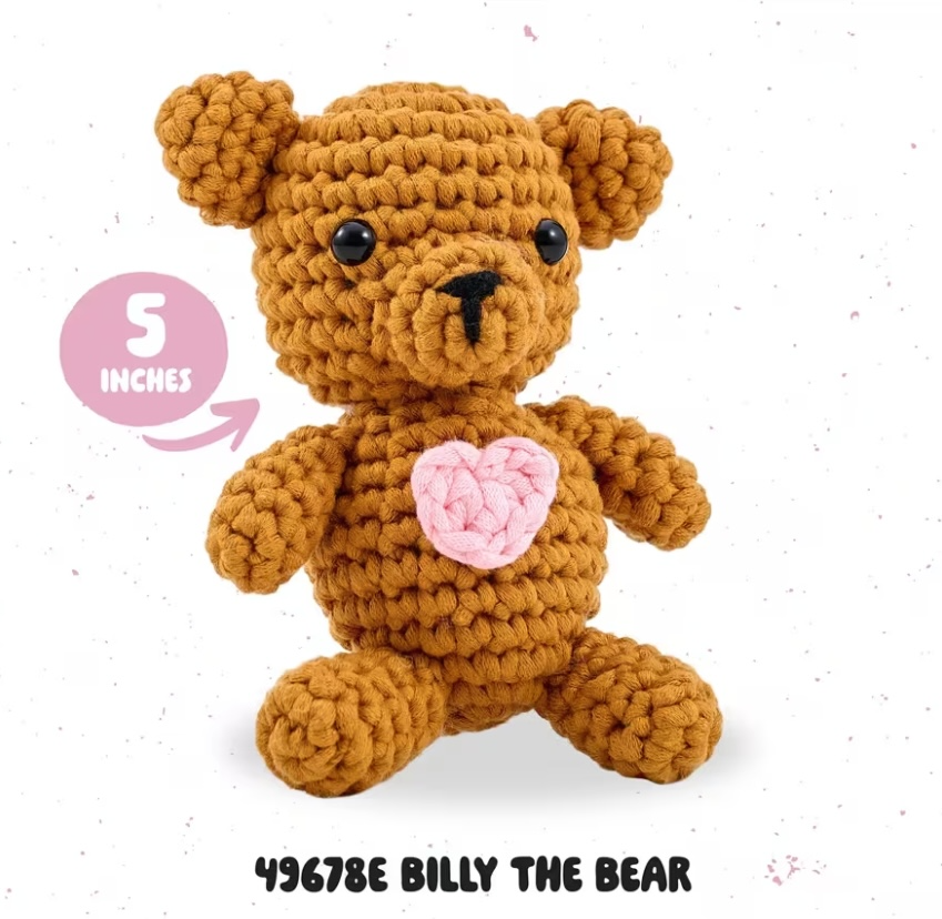 Billy the Bear Amigurumi Crochet Kit