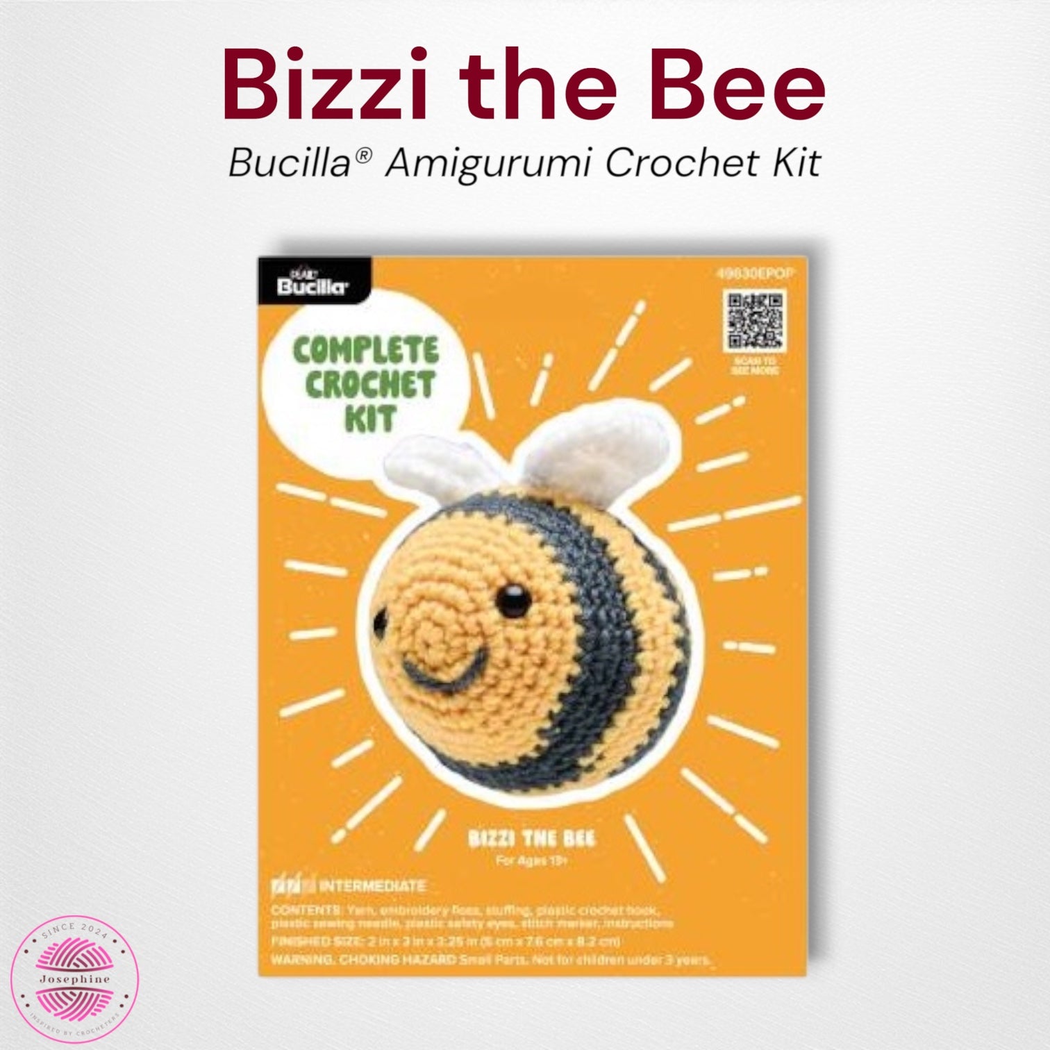 Bizzi the Bee Amigurumi Crochet Kit