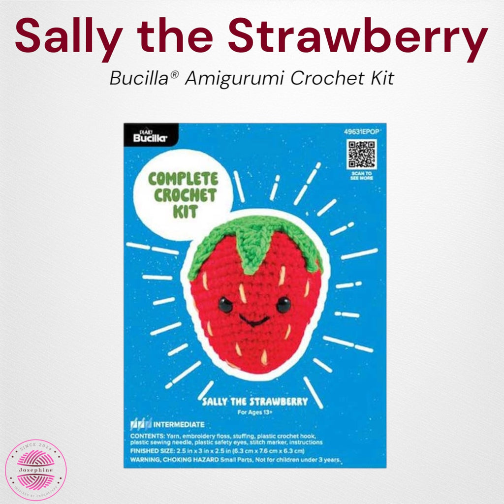 Sally the Strawberry Amigurumi Crochet Kit