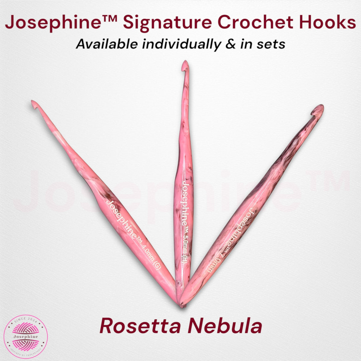 Josephine™ Rosetta Nebula Signature Hybrid Crochet Hooks