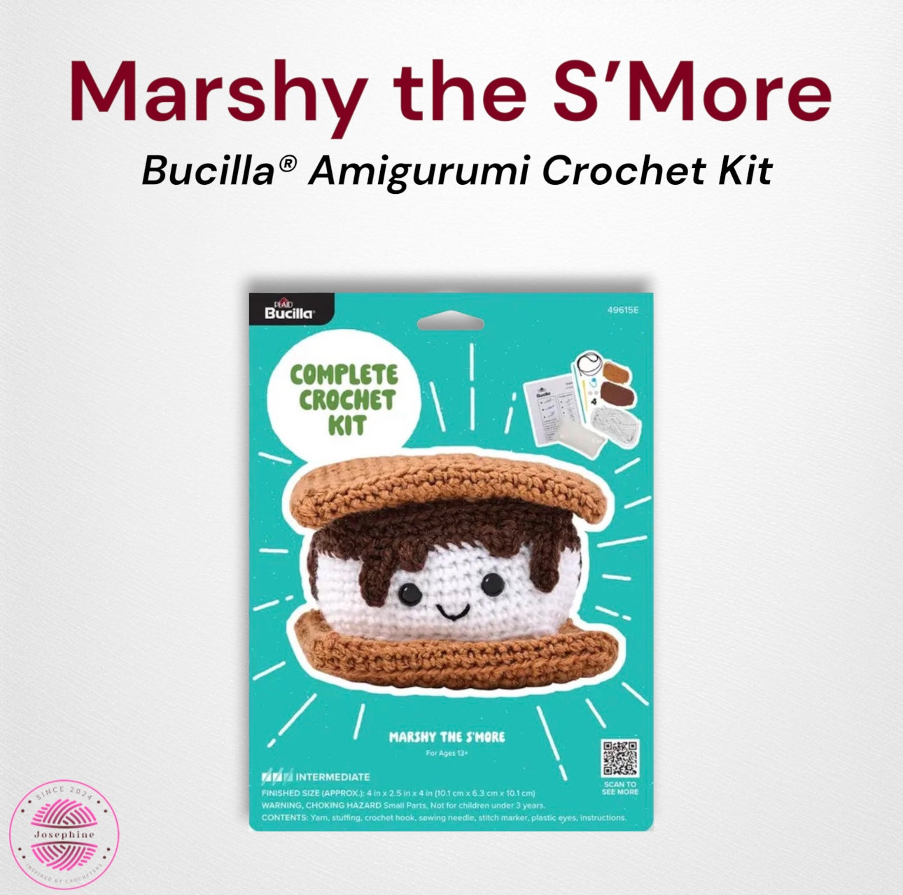 Marshy the S’More Amigurumi Crochet Kit