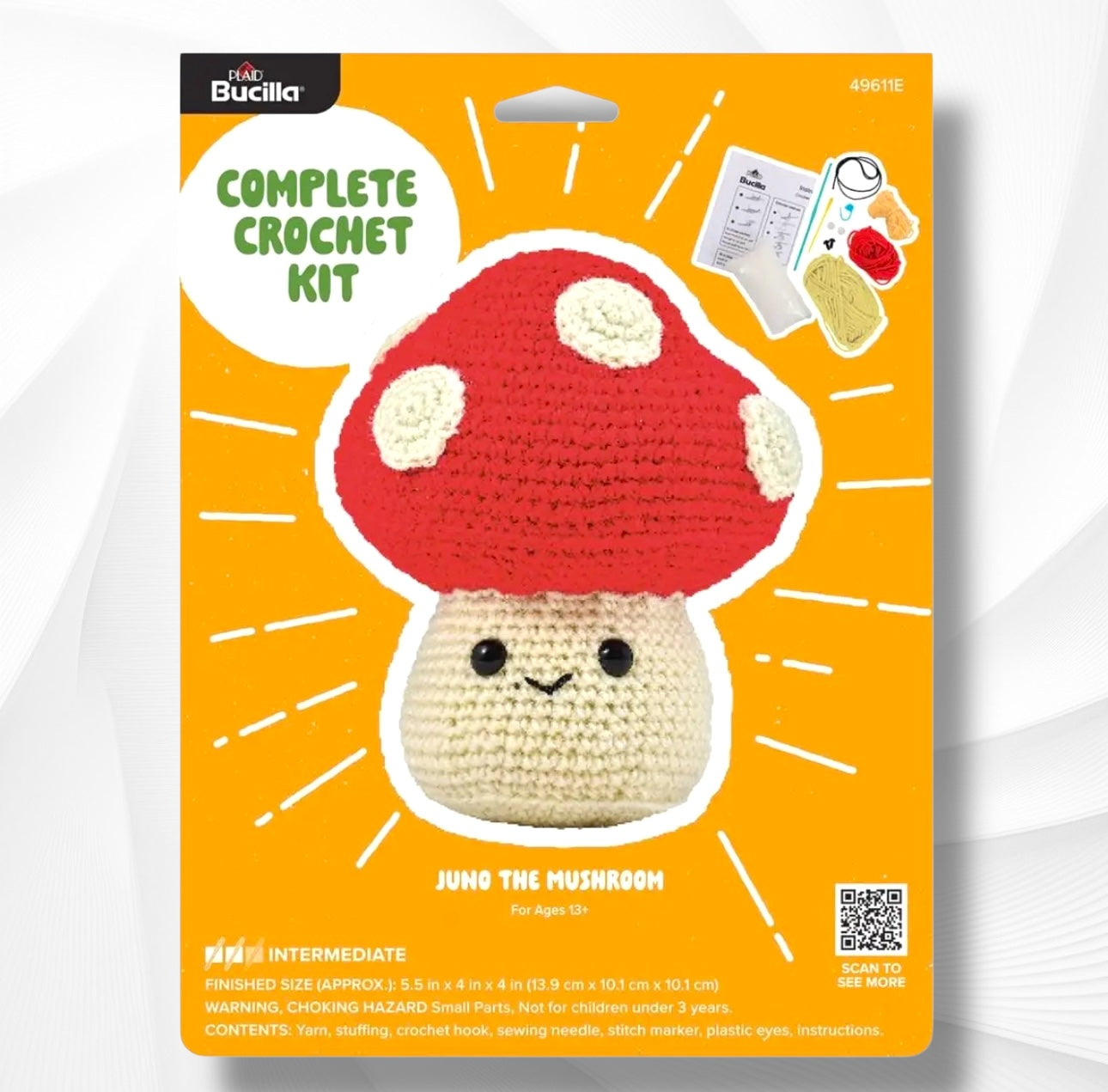 Juno the Mushroom Amigurumi Crochet Kit