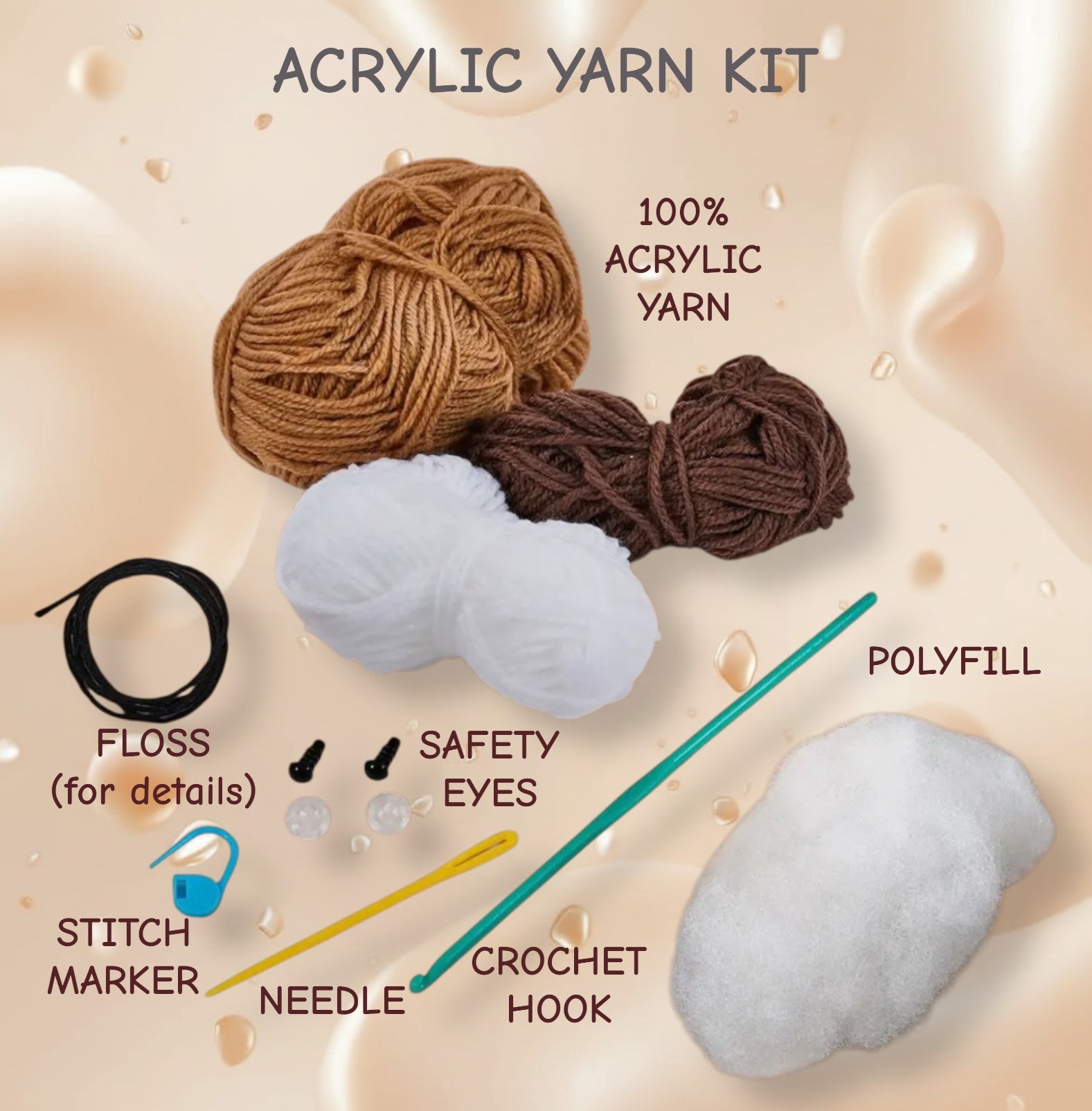 Marshy the S’More Amigurumi Crochet Kit