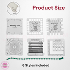 Josephine™ Stitch Standard 6-Piece Stitch Gauge Set