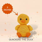 🦆✨Quackers the Duck Amigurumi Crochet Kit