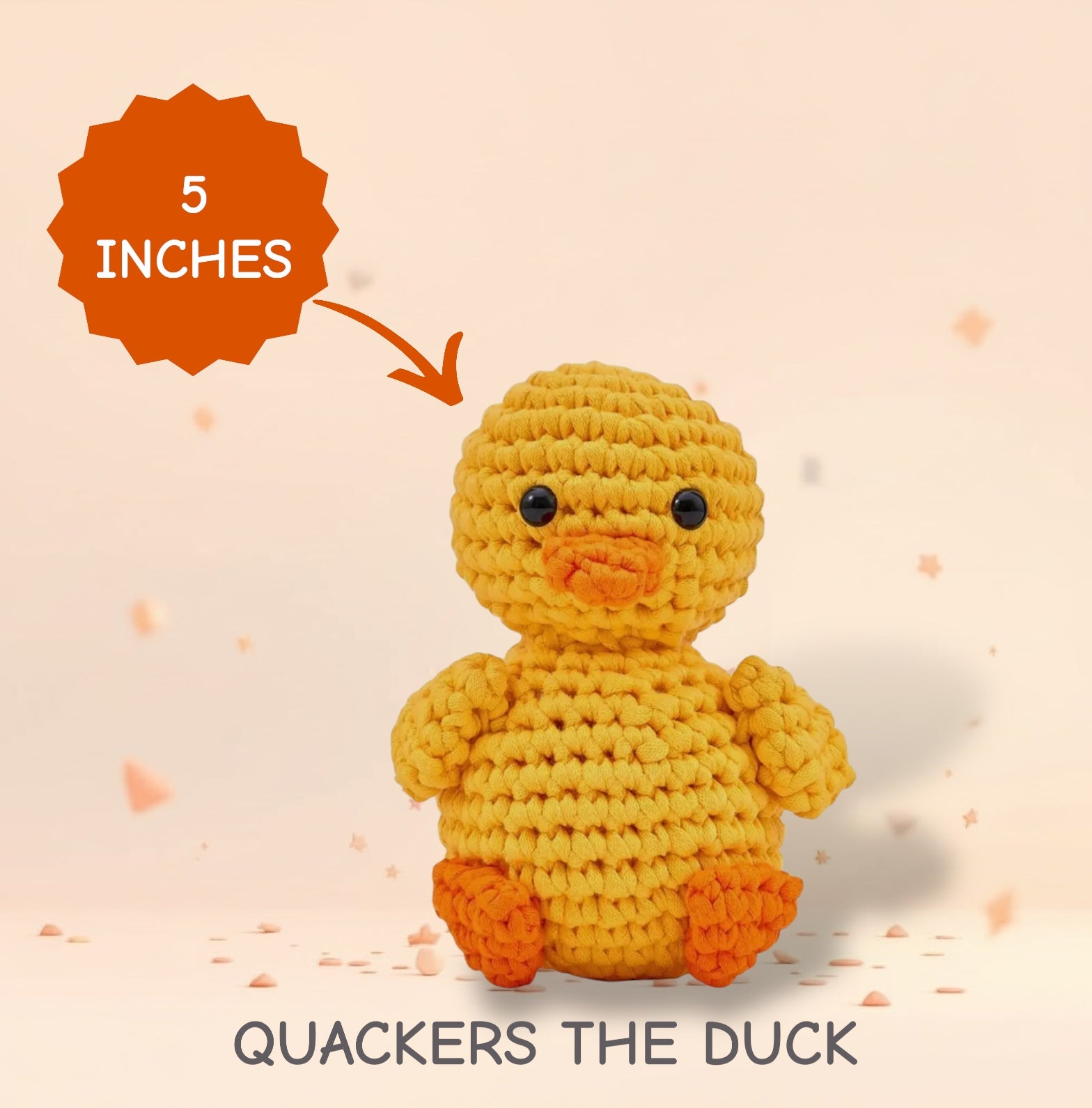 🦆✨Quackers the Duck Amigurumi Crochet Kit