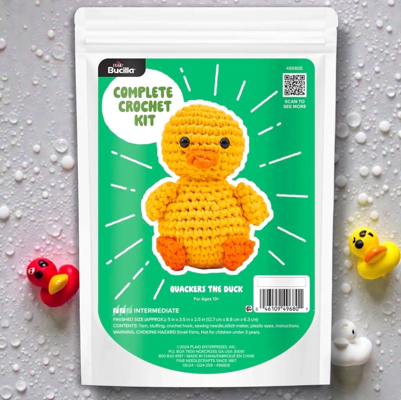 Quackers the Duck Amigurumi Crochet Kit