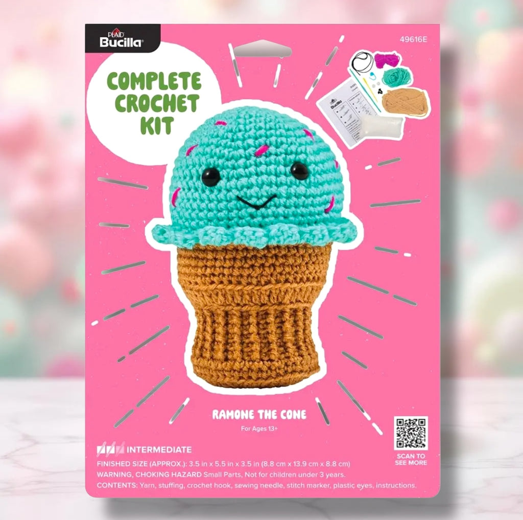 🍦✨ Ramone the Cone Amigurumi Crochet Kit
