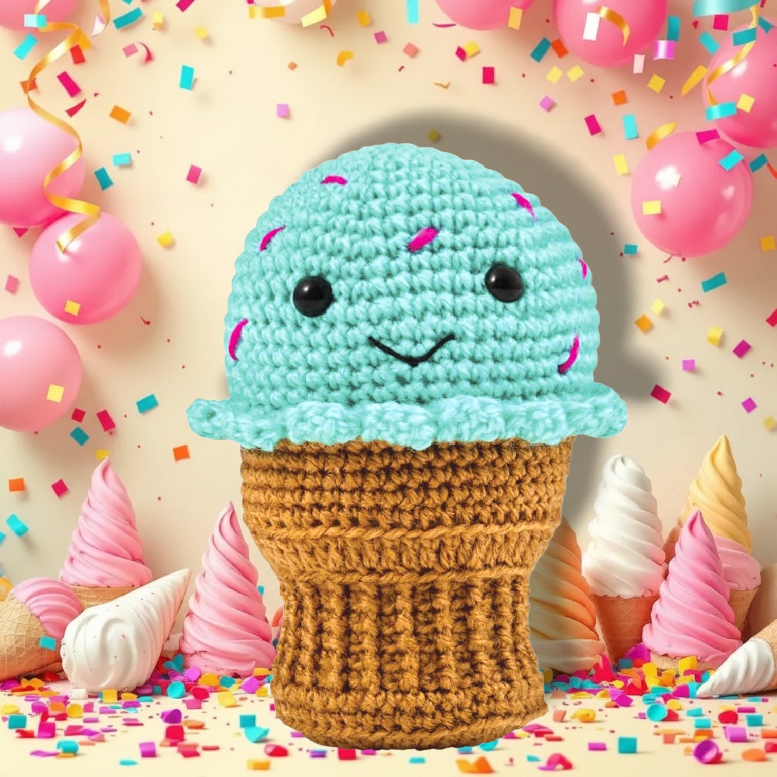 Ramone the Cone Amigurumi Crochet Kit