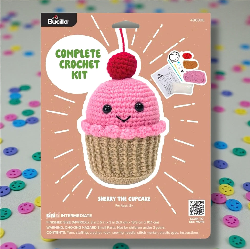 Sherry the Cupcake Amigurumi Crochet Kit