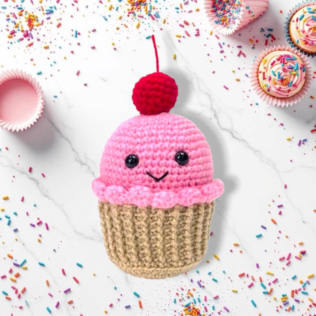 Sherry the Cupcake Amigurumi Crochet Kit