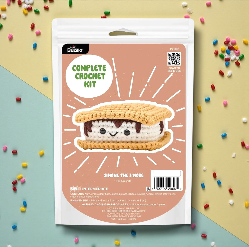 🔥🍫 Simone the S’More Amigurumi Crochet Kit