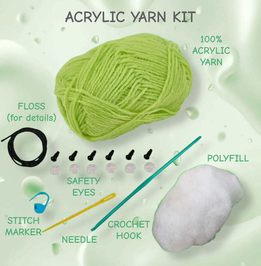 🌱✨ Triplets in a Pod Amigurumi Crochet Kit