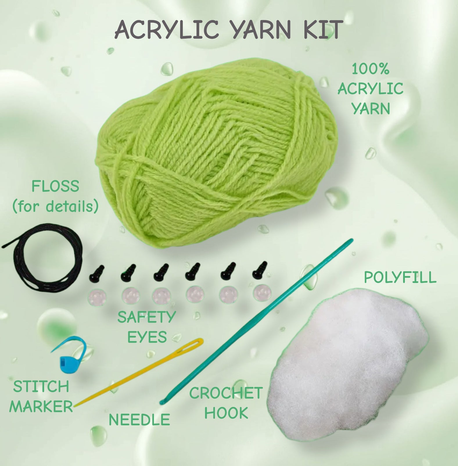 🌱✨ Triplets in a Pod Amigurumi Crochet Kit