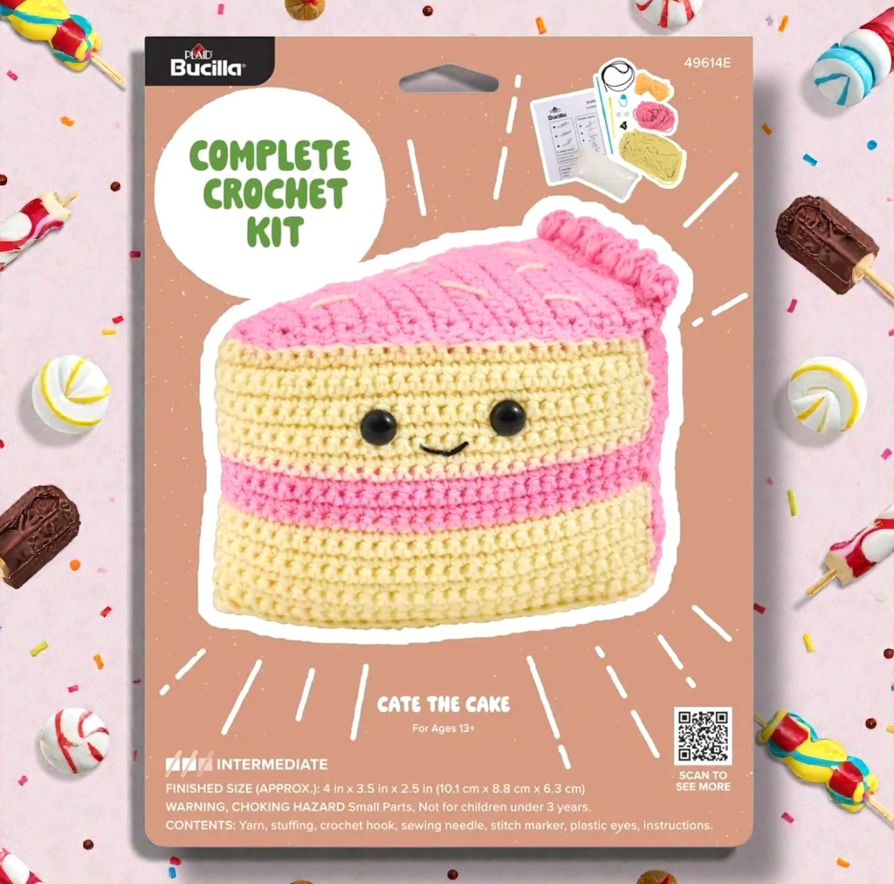 Cate the Cake Amigurumi Crochet Kit - Image 5